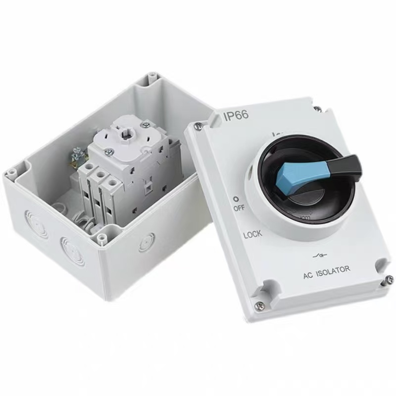 Outdoor Power Disconnect - AC-isolatorschakelaar IP66 waterdichte draaiknop-ontkoppelingschakelaar buiten AC-isolatorbox