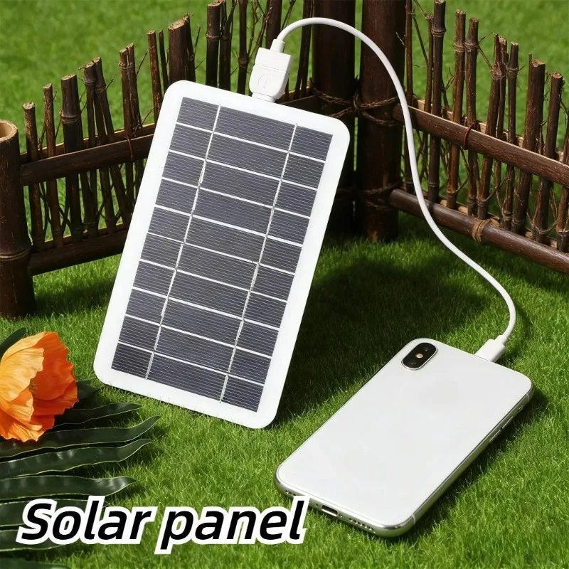 Outdoor Power Source - 5V 5W zonnepaneel oplader met USB-interface,