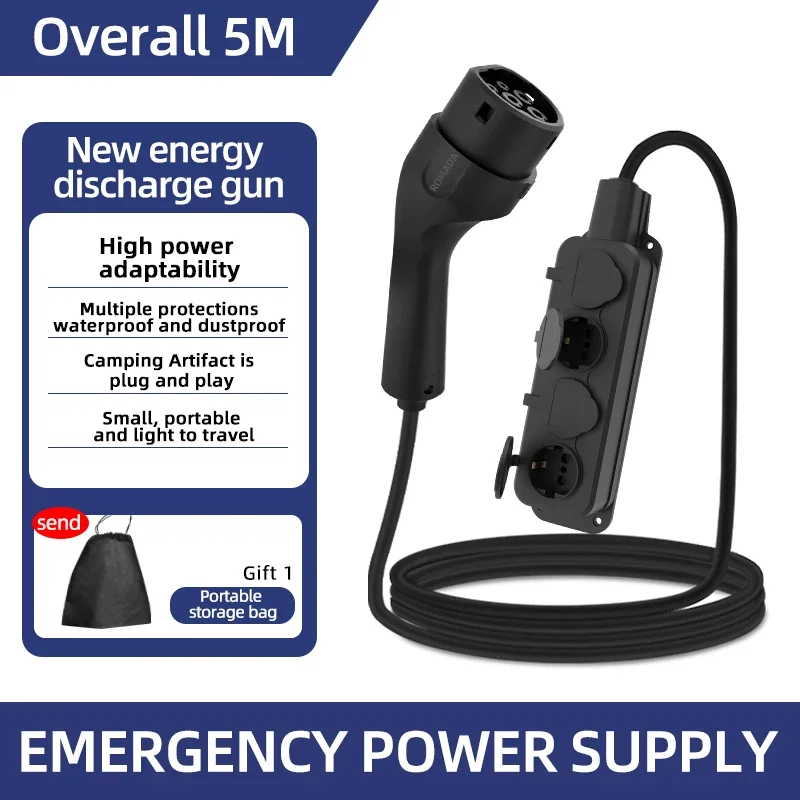Outdoor Power Wire - Draagbare 16A 4KW Elektrische Auto EV
