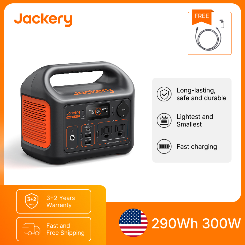 Outdoor Power Source - Jackery Draagbare Powerstation Explorer 300Nieuw met