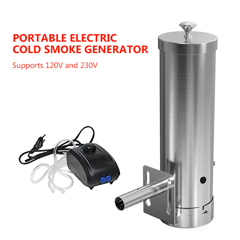 Outdoor Power Source - Draagbare elektrische BBQ-roker met deksel en