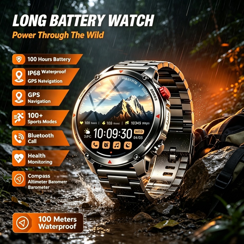 Outdoor Power Hours - 2026 Nieuwe T-Rex3 Pro 1100mAh Batterij