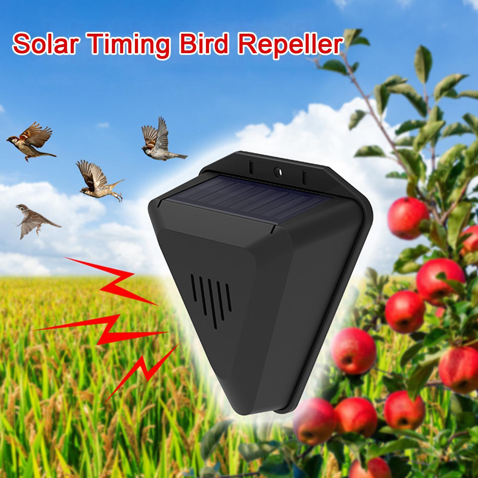 Outdoor Power Hours - Solar Timer Vogelafschrikker Met 13 Geluiden