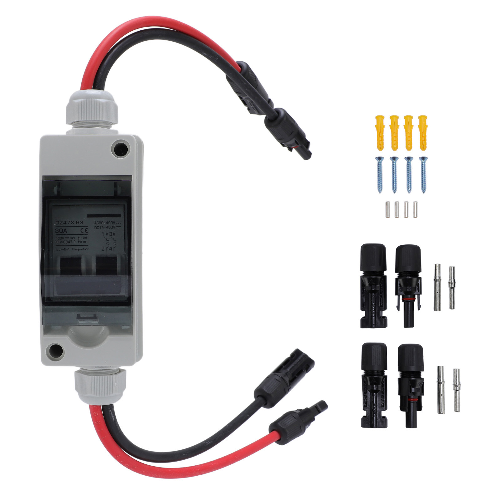 Outdoor Power Disconnect - Zonnepaneel Disconnect Switch 30A DC AC