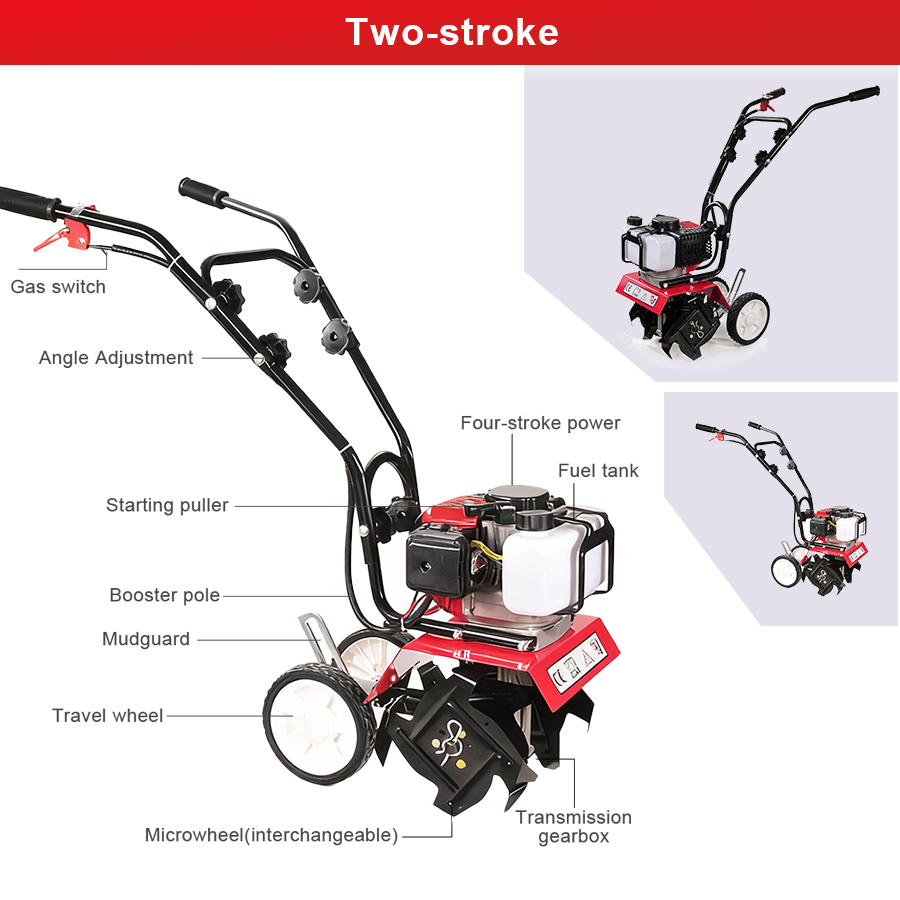 Tungfull Benzine Micro Cultiva - Garden Tiller Mini recensie en prijs