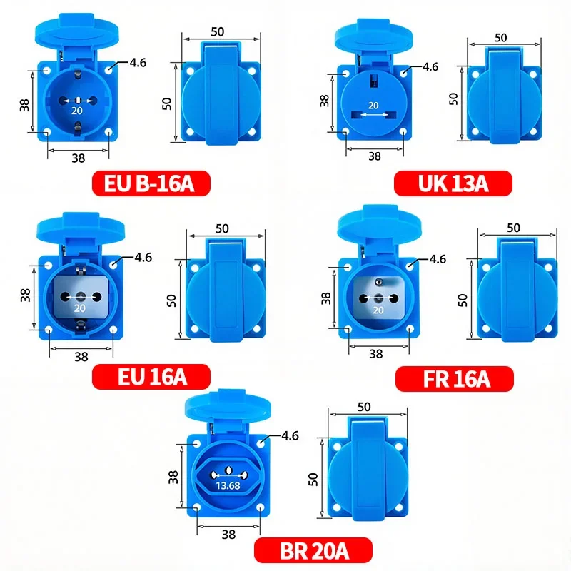 IP54 16A waterdichte industrië - Outdoor Power Module recensie en prijs