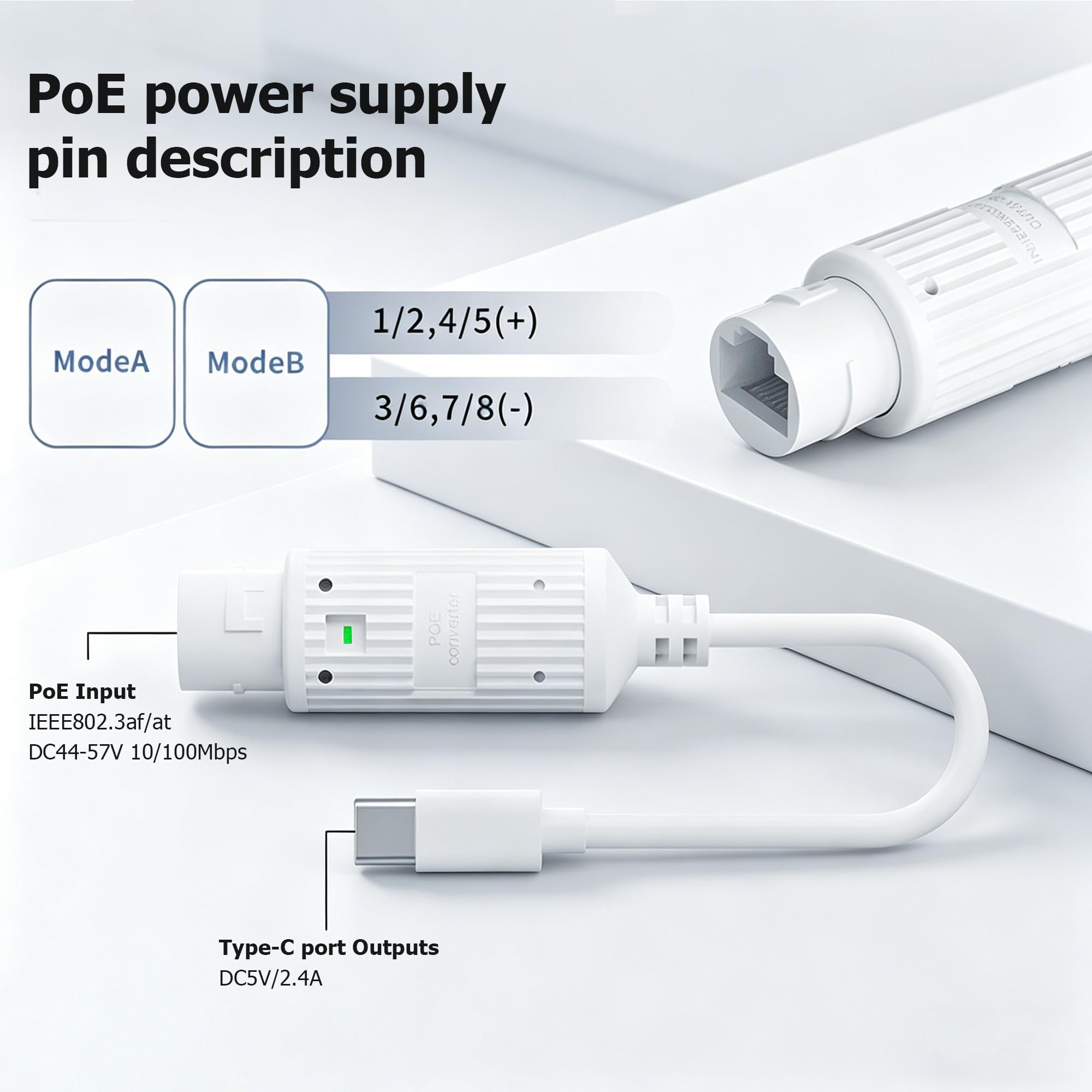POE naar USB-C stroomconverter - Outdoor Power Monitor recensie en prijs
